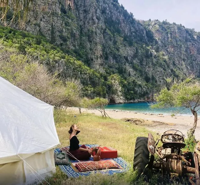 Luxury tent Butterfly Valley Beach Glamping Oludeniz Turkey